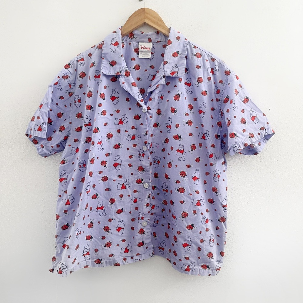 DISNEY Ladybug And Pooh Print Pajama Set Size L/XL